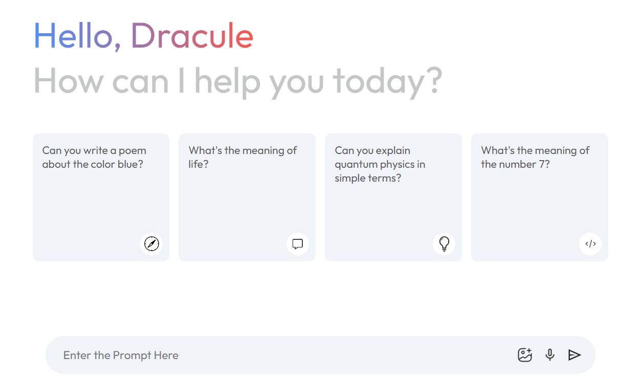 Gemini Clone — AI chat interface