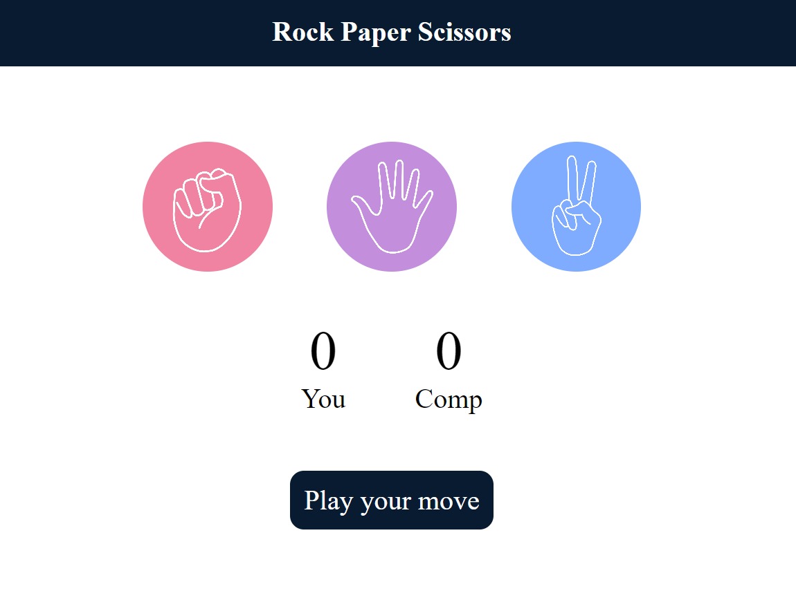 Rochambeau — rock-paper-scissors game screen